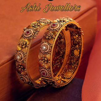 Elegant and designer Gold loaded bangles